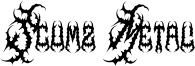 Scumz Metal Font
