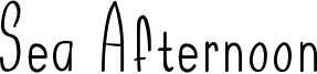 Sea Afternoon Font