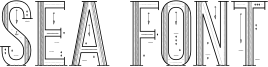 Sea Font Font