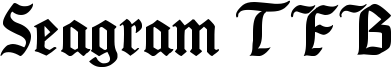 Seagram TFB Font