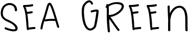 Sea Green Font