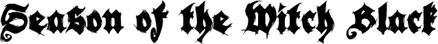 Season of the Witch Black Font