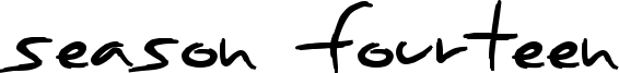 Season Fourteen Font