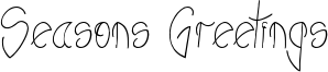 Seasons Greetings Font