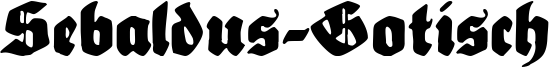Sebaldus-Gotisch Font