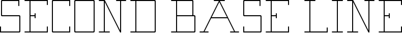 Second Base Line Font