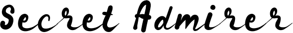 Secret Admirer Font