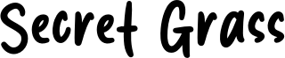 Secret Grass Font