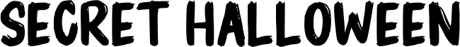 Secret Halloween Font