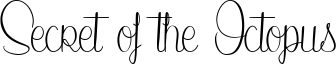 Secret of the Octopus Font