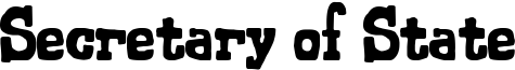 Secretary of State Font