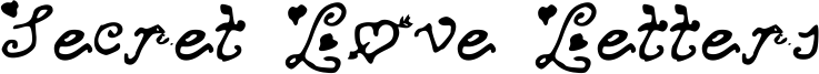 Secret Love Letters Font