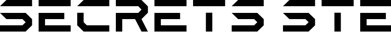 Secrets Stencil Font