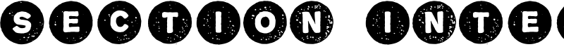 Section Intersection Font