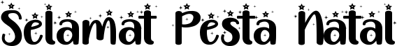 Selamat Pesta Natal Font