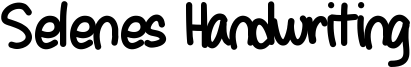 Selenes Handwriting Font