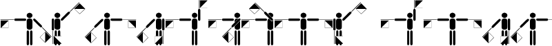 Semaphore Pramuka Font