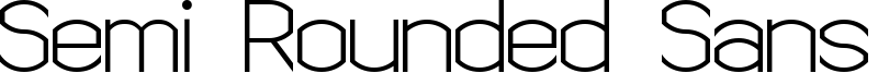 Semi Rounded Sans Serif 7 Font