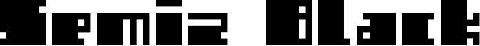 Semiz Black Font