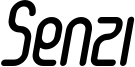 Senzi Bold Italic.otf