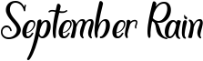 September Rain Font