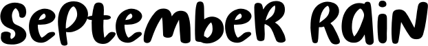 September Rain Font