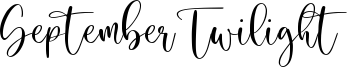 September Twilight Font