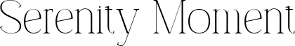 Serenity Moment Font