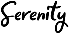 Serenity Font