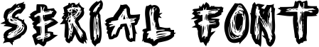 Serial Font Font