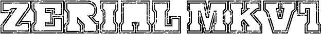 Serial MKV1 Font