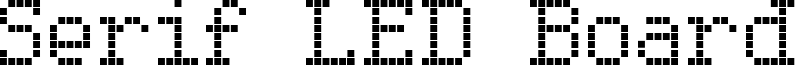 Serif LED Board-7 Font