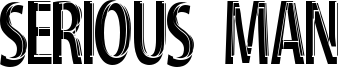 Serious Man Font