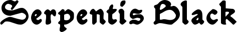 Serpentis Black Font
