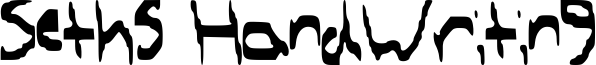 Seths HandWriting Font