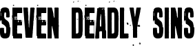 Seven deadly sins Font