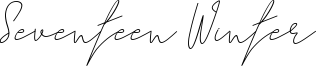 Seventeen Winter Font