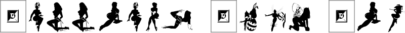 Sexy Silouette Stencils.ttf