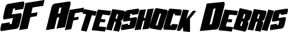 SF Aftershock Debris CondSolid Italic.ttf