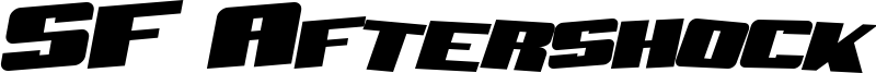 SF Aftershock Debris Solid Italic.ttf
