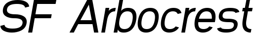 SF Arborcrest Medium Oblique.ttf