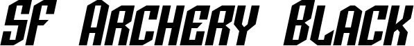 SF Archery Black SC Oblique.ttf