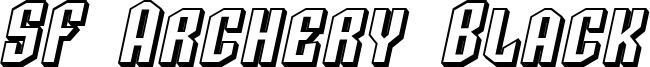 SF Archery Black SC Shaded Oblique.ttf