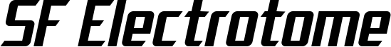 SF Electrotome Oblique.ttf