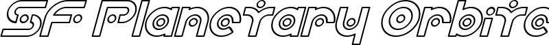 SF Planetary Orbiter Outline Italic.ttf