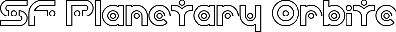 SF Planetary Orbiter Outline.ttf