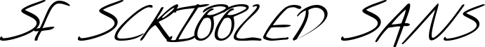 SF Scribbled Sans SC Italic.ttf