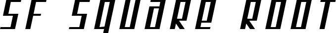 SF Square Root Extended Oblique.ttf