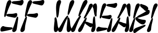 SF Wasabi Condensed Bold Italic.ttf