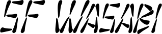 SF Wasabi Condensed Italic.ttf